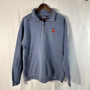Comfort Colors Men's Blue 1/4 Zip Up Size Medium